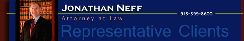 Attourney Jonathan Neff- Representative Clients